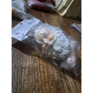 Vintage New Mangelsens Dolls+ Porcelain Santa Claus St Nick Doll Head Hands Set